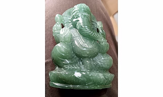 Jade Stone Lord Ganesh Idol