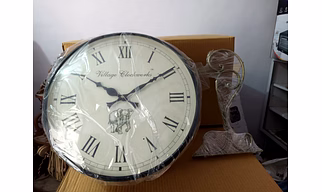 Platform Iron Clock 12"