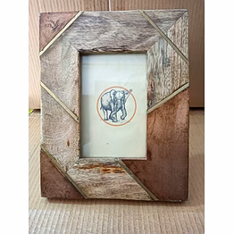 wooden copper infused photo frame 4*6