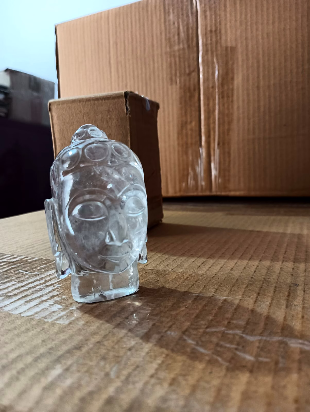 crystal buddha head