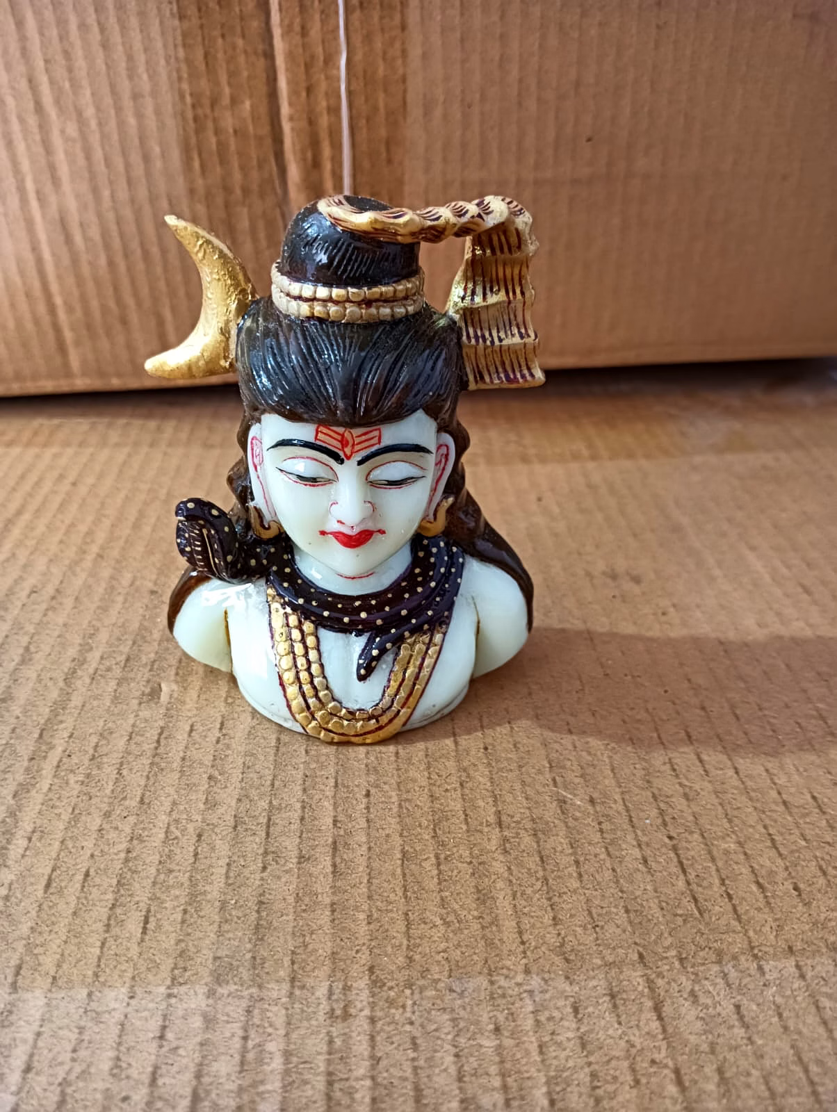 Resin Shiva Bust Painted Superfine image 2
