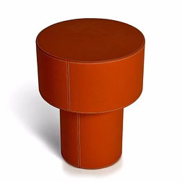 leather side table