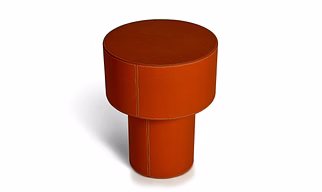 leather side table