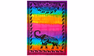 Cotton Printed Tapestry with tie-dye