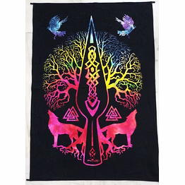 cotton printed tapestry