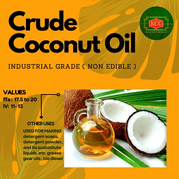 crude coconut oil ( industrial grade )