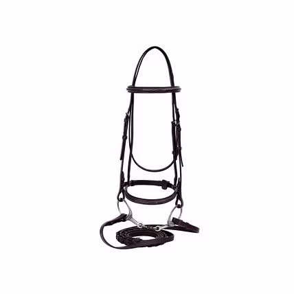 WCD Aurum Elite Raised Bridle with Laced Reins-12735889