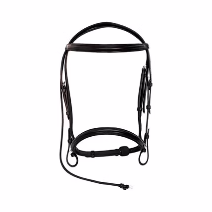 WCD Calibre Pro Padded Dressage Bridle with Flash and Web Reins-2