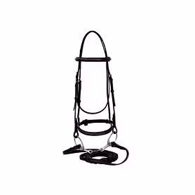 WCD Bellatrix Heritage Raised Snaffle Bridle with Laced Reins