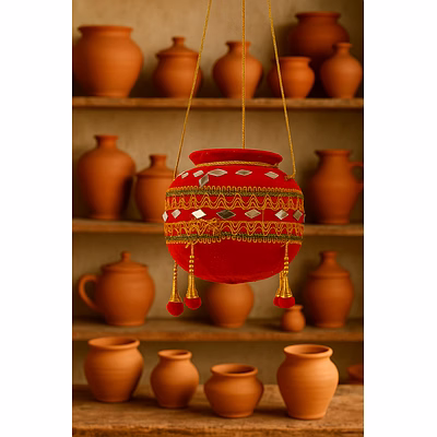 handmade clay handi