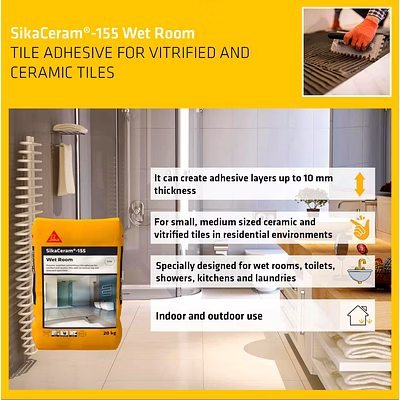 sika cream 155 wet room