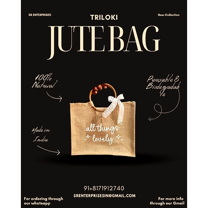 Triloki Multipurpose Pouch Bag 100% Organic-1