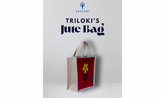 Triloki Natural Jute Tote Bag – #EcoFriendly #MadeInIndia