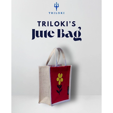 Triloki Natural Jute Tote Bag – #EcoFriendly #MadeInIndia-12736975