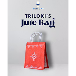 triloki designer gift jute bag – #handcrafted #sustainablegiftbag