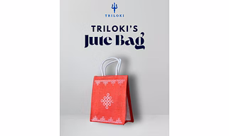Triloki Designer Gift Jute Bag – #Handcrafted #SustainableGiftBag