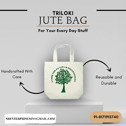 Triloki Daily Use Jute Bag – #Reusable #EverydayCarry-2