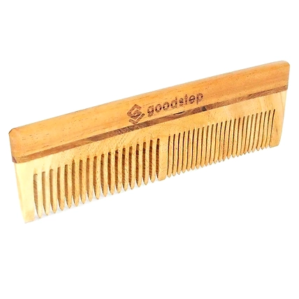 Triloki Pure Neem Wood Comb – Oil-Treated &amp; Anti-Breakage Design-2