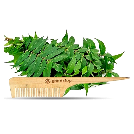 Triloki Neem Comb with Handle – Handmade Anti-Frizz Scalp-2