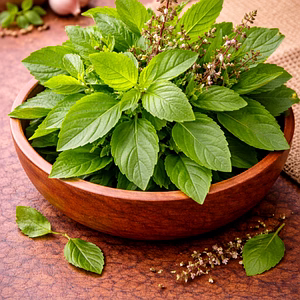Basil Leaves (Tulsi/Sweet Basil)