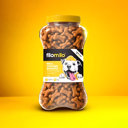 filomilo real chicken dog biscuits - chicken flavour