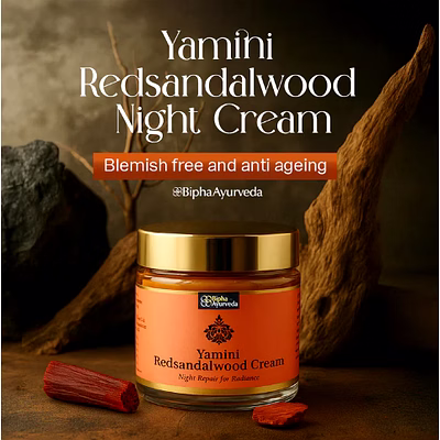 bipha ayurveda yamini redsandalwood night cream -75 gm