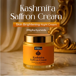 bipha ayurveda kashmira saffron night cream - 75gm
