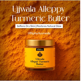 ujjwala alleppy turmeric body butter - 75 gm