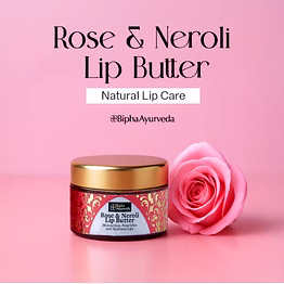 rose & neroli lip butter - 10 gm