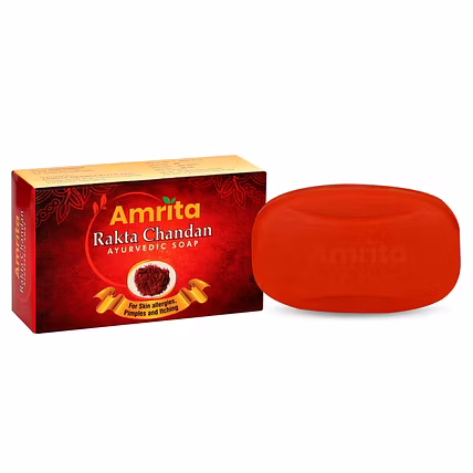 Amrita Rakta Chandana Soap (Pack of 3)-AMRRAKTA01