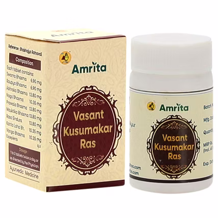 Amrita Vasant Kusumakar Ras Gold (100T)-AMRVASKUSGOLD04