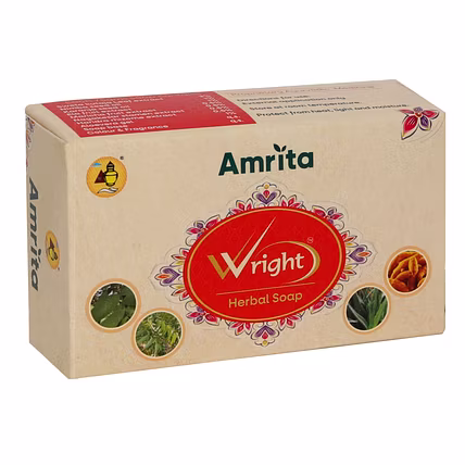 Amrita Wright herbal soap (75 gm - Pack of 2)-AMRWRISOAP01