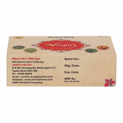 Amrita Wright herbal soap (75 gm - Pack of 2)-2
