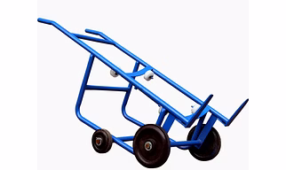 Heavy duty steel drum trolley