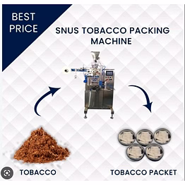 snus sachet pouch packing machine