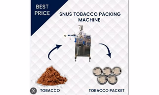 Snus Sachet Pouch Packing Machine