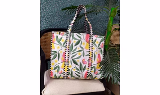 COTTON QUILTED HAND BAG