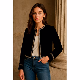 100% silk vienna jacket