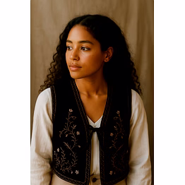 the noor velvet vest