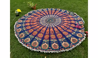 Mandala round bedspread