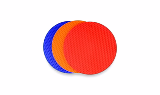 Trivet Mats for Hot Pots .High Heat-Resistant Flexible Food Grade Silicone Pan Holder Mat Coaster for Home Use- Round - Set of 3 Mixed Color Trivets