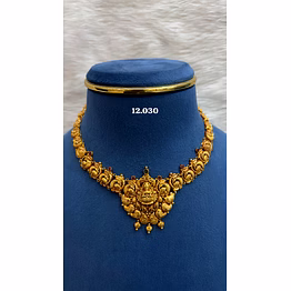 antique necklace with lakshmi pendant