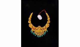 Antique necklace with beads