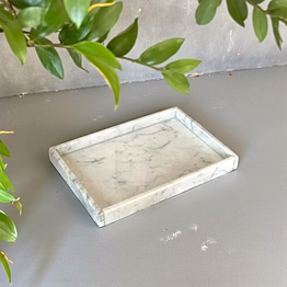 white purple marble tan tray