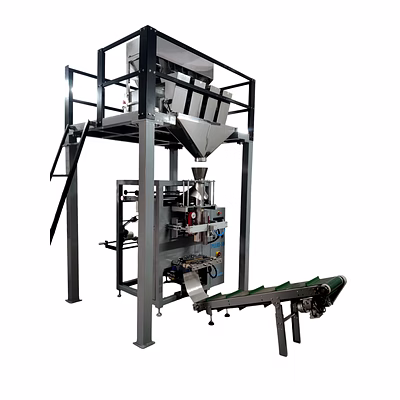 pneumatic pouch packing machine with 4 head linear weigher