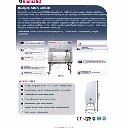 biomatiq biological safety cabinets class ii type a2-touchscreen