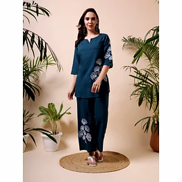 embroidred co-ord set for summer