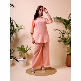 orange co-ord set for summer season