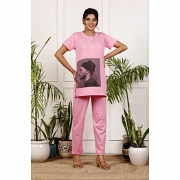 pink night wear for summer