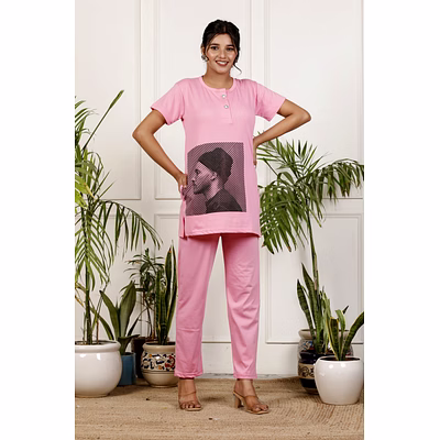 pink night wear for summer
